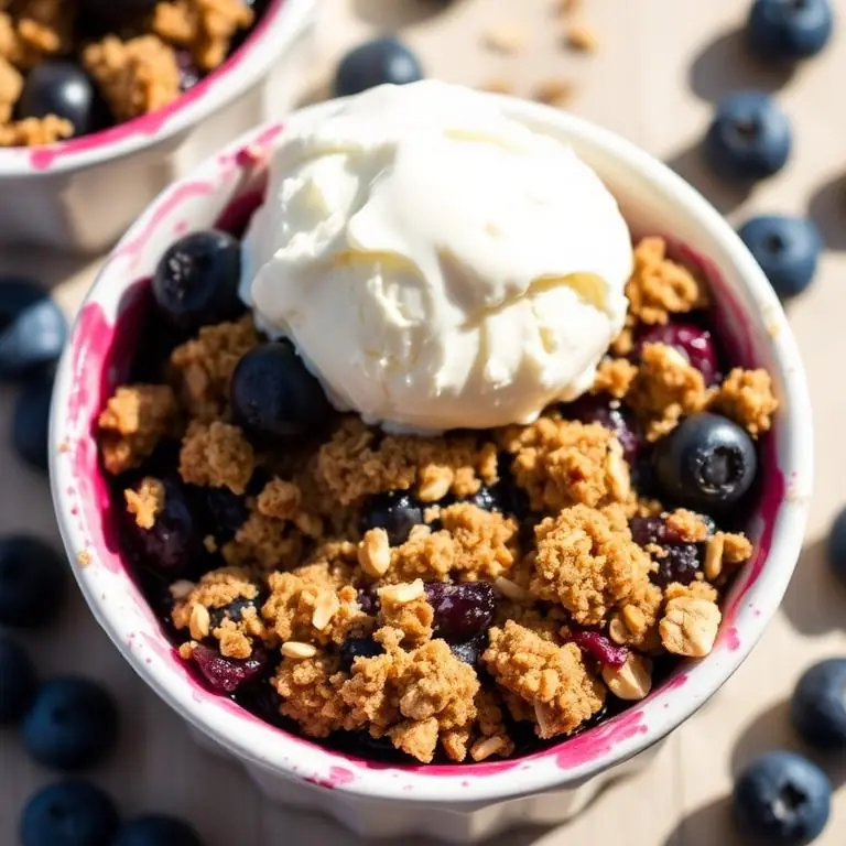 Gluten Free Blueberry Crisp