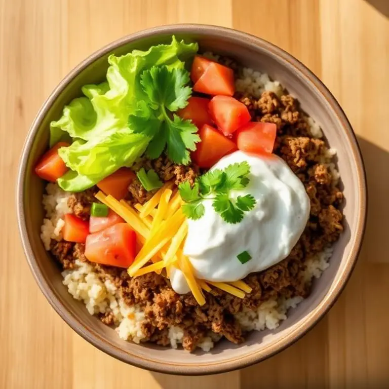 Ground Beef Taco Bowls